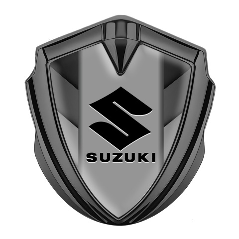 Suzuki Emblem Self Adhesive Graphite Arrows Motif Black Logo Design