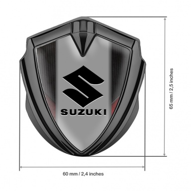 Suzuki Silicon Emblem Graphite Ribbed Texture Black Logo Edition