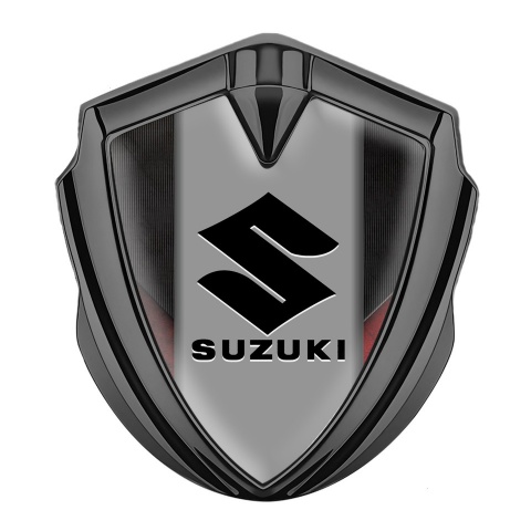 Suzuki Silicon Emblem Graphite Ribbed Texture Black Logo Edition