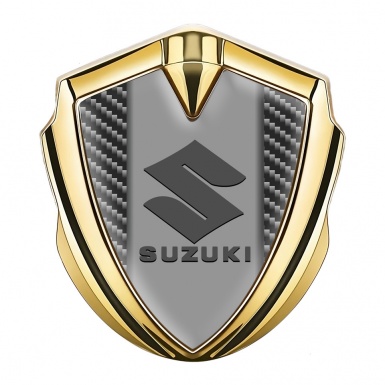 Suzuki Emblem Ornament Gold Black Carbon Grey Logo Design