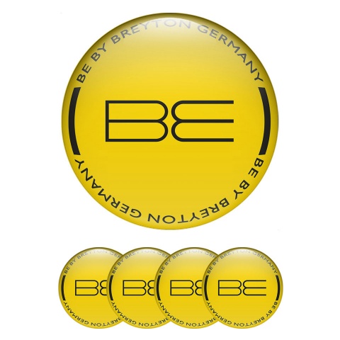 Breyton Silicone Emblems for Center Caps Yellow Edition