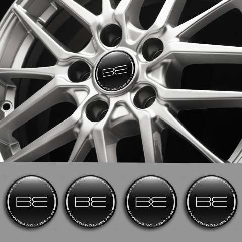 Breyton Emblems for Wheel Center Caps Black Edition