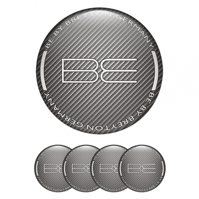 Breyton Emblems for Wheel Center Caps Carbon Edition