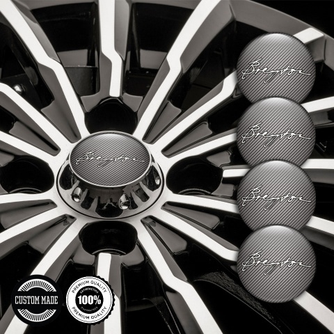 Breyton Emblems for Wheel Center Caps Carbon Logo Edition