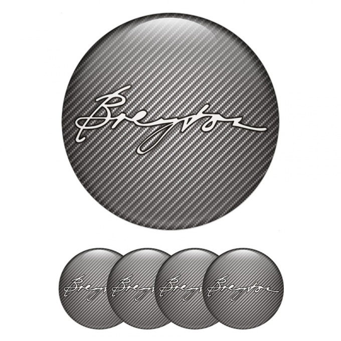 Breyton Emblems for Wheel Center Caps Carbon Logo Edition