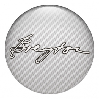 Breyton Silicone Stickers for Wheel Center Caps Light Carbon Logo Edition