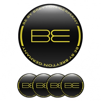 Breyton Wheel Emblem for Center Caps Yellow Logo Edition