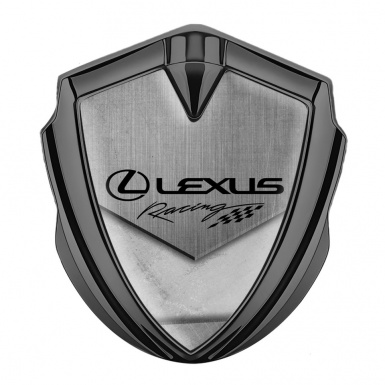 Lexus Emblem Ornament Graphite Tarmac Texture Racing Logo Edition