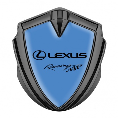 Lexus Bodyside Emblem Self Adhesive Graphite Glacial Blue Racing Logo