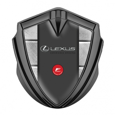 Lexus Emblem Badge Self Adhesive Graphite Stone Slabs F Sport Edition