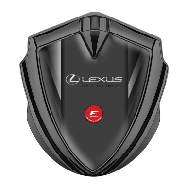 Lexus Emblem Ornament Graphite Grey Stripes F Sport Logo Design