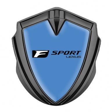 Lexus Fender Emblem Badge Graphite Glacial Blue Black F Logo 