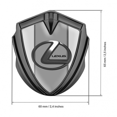 Lexus Trunk Badge Graphite Moon Dust Grey Dark Steel Logo