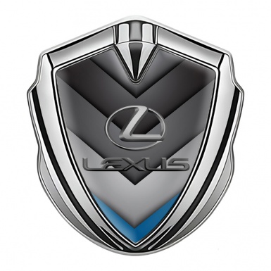 Lexus Fender Emblem Badge Silver Blue Fragment Classic Lead Logo