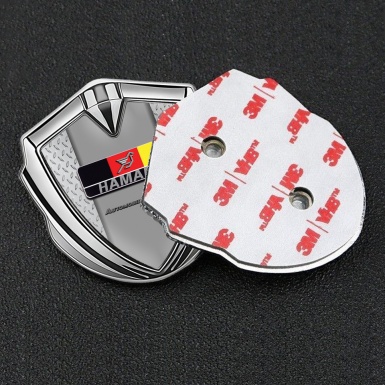 Hamann Badge Self Adhesive Silver Light Treadplate German Motif