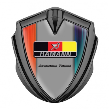 Hamann Emblem Self Adhesive Graphite Color Gradient German Motif