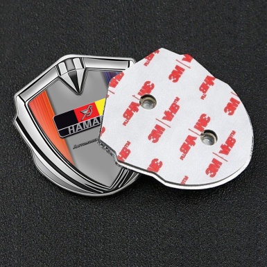 Hamann Emblem Self Adhesive Silver Color Gradient German Motif