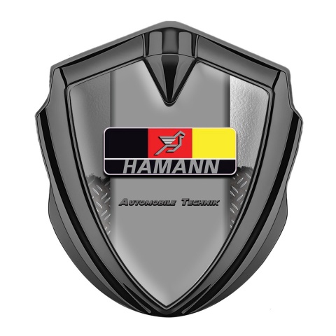 Hamann Bodyside Domed Emblem Graphite Torn Metal German Motif