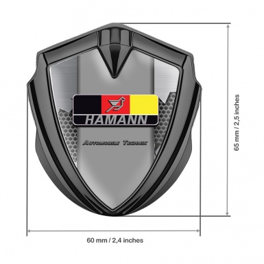 Hamann Emblem Aufkleber Autozubehor Graphit Tonfarbe Zerrissener Stahl Und Deutsch Logo Stil 