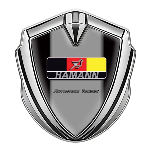 Hamann Silicon Emblem Silver Black Grey Base German Motif