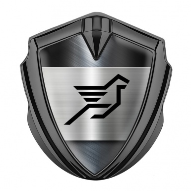 Hamann 3d Emblem Badge Graphite Steel Panel Pegasus Logo Design