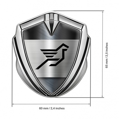 Hamann 3d Emblem Badge Silver Steel Panel Pegasus Logo Design