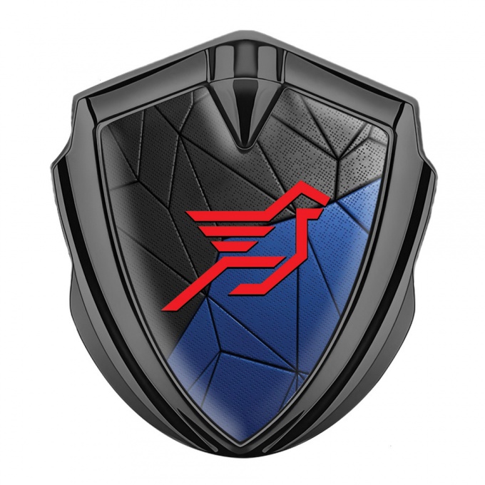 Hamann Badge Self Adhesive Graphite Dark Blue Mosaic Pegasus Logo