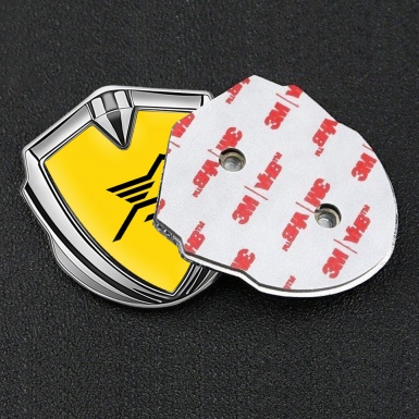 Hamann Domed Emblem Badge Silver Yellow Print Pegasus Logo Edition