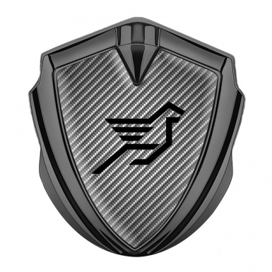 Hamann Emblem Ornament Graphite Light Carbon Black Pegasus Logo