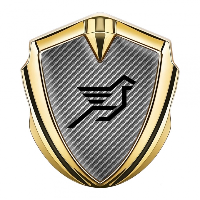 Hamann Emblem Ornament Gold Light Carbon Black Pegasus Logo