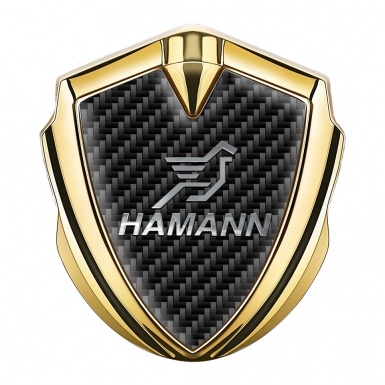 Hamann Emblem Car Badge Gold Black Carbon Chrome Pegasus Logo