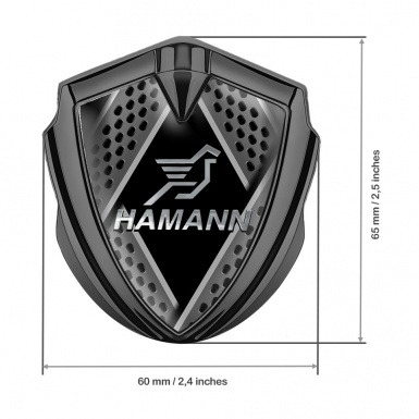 Hamann Seitenflugel Emblem Aufkleber Graphit Tonfarbe Metallklingen Effekt 