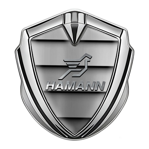 Hamann Emblem Abzeichen Silbertonfarbe Auto Gitter Effekt