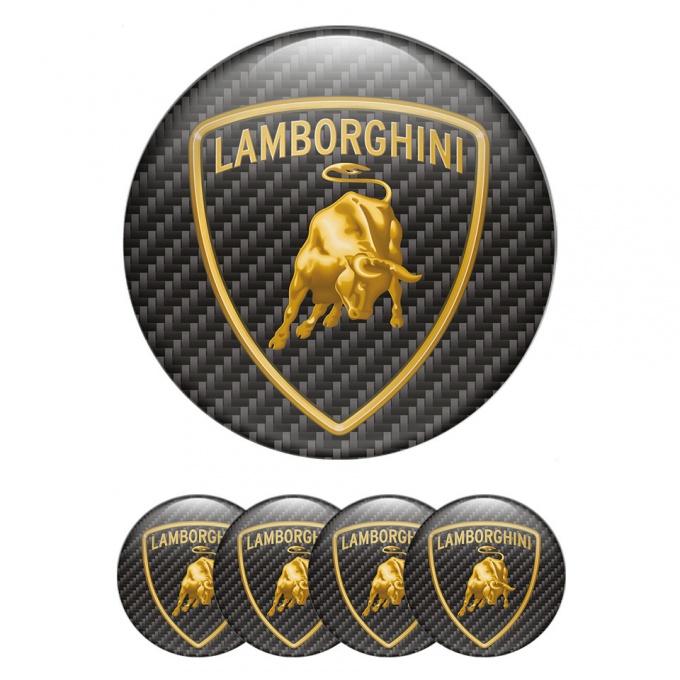 Lamborghini Wheel Emblem for Center Caps Full Carbon Edition