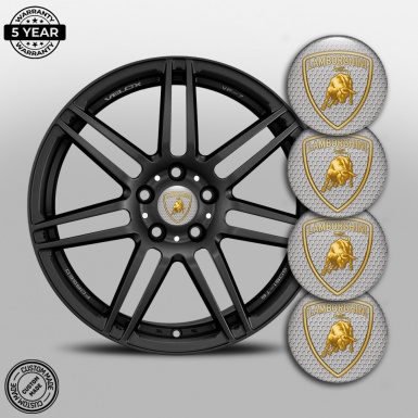 Lamborghini Emblems for Wheel Center Caps Honey Comb Edition