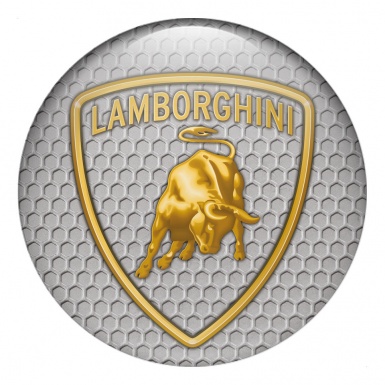 Lamborghini Emblems for Wheel Center Caps Honey Comb Edition