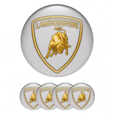 Lamborghini Silicone Emblems for Center Caps Grey Edition