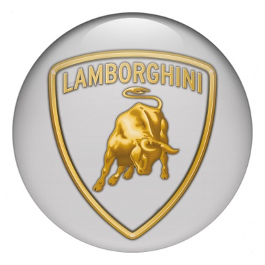 Lamborghini Silicone Emblems for Center Caps Grey Edition