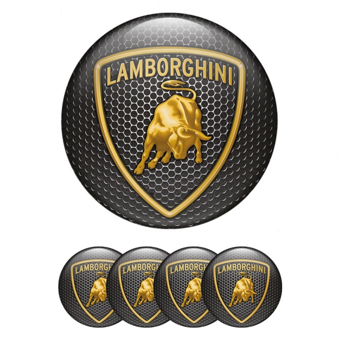 Lamborghini Silicone Emblems for Center Caps Mesh Edition