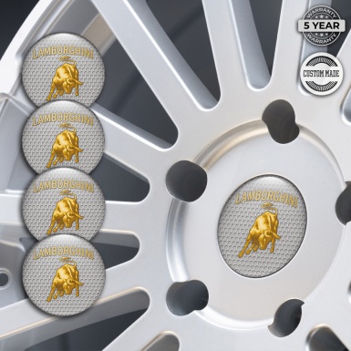 Lamborghini Silicone Stickers for Wheel Center Caps Honey Comb