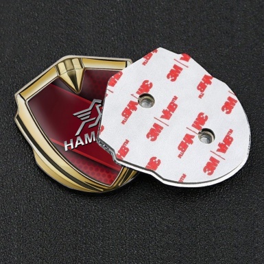 Hamann Emblem Metal Badge Gold Red Pattern Chrome Pegasus Logo