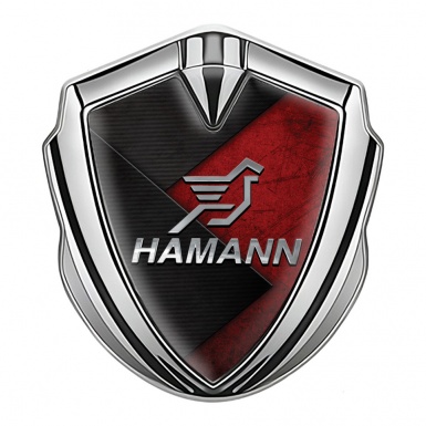 Hamann Silicon Emblem Silver Red Brazed Surface Chrome Pegasus