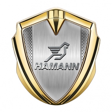 Hamann Emblem Aufkleber Autozubehor Goldtonfarbe Netz Mit Stahl Panel auflage