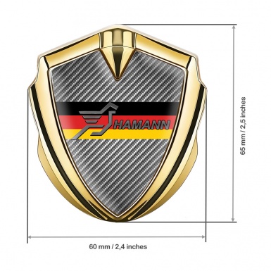Hamann Emblem Ornament Gold Light Carbon Germany Flag Design