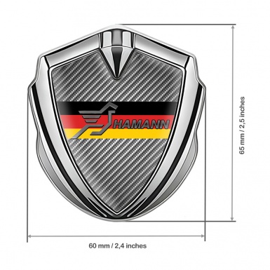 Hamann Emblem Ornament Silver Light Carbon Germany Flag Design