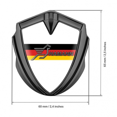 Hamann Silicon Emblem Graphite Pure White Germany Flag Design