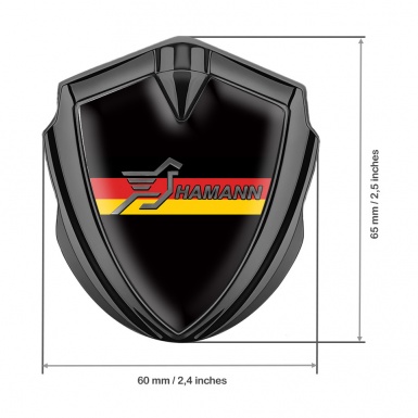 Hamann Silicon Emblem Graphite Pure Black Germany Flag Edition