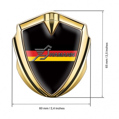 Hamann Silicon Emblem Gold Pure Black Germany Flag Edition