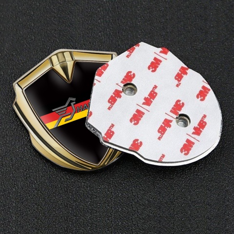 Hamann Silicon Emblem Gold Pure Black Germany Flag Edition