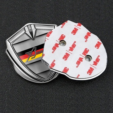 Hamann Metal Domed Emblem Gold Front Grille Germany Flag Edition